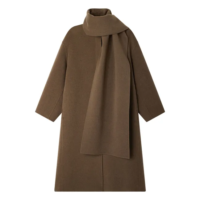 Abrigo de lana Finn | Beige