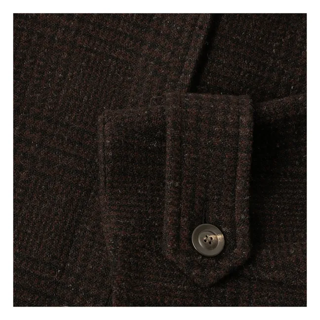 Manteau Berlin Laine Vierge | Marron