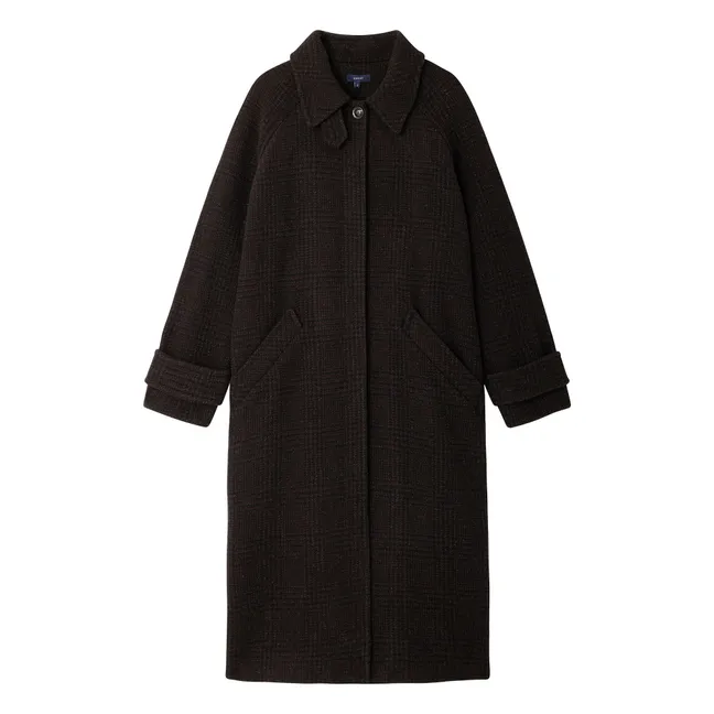 Manteau Berlin Laine Vierge | Marron