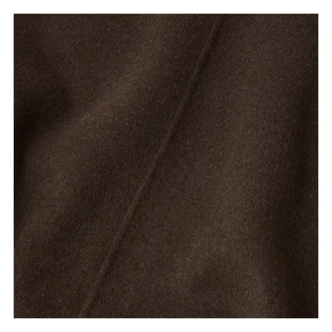 Jupe Genève Laine | Brun kaki