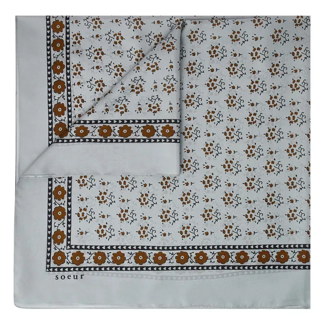 Classic Silk Scarf | Ice Blue