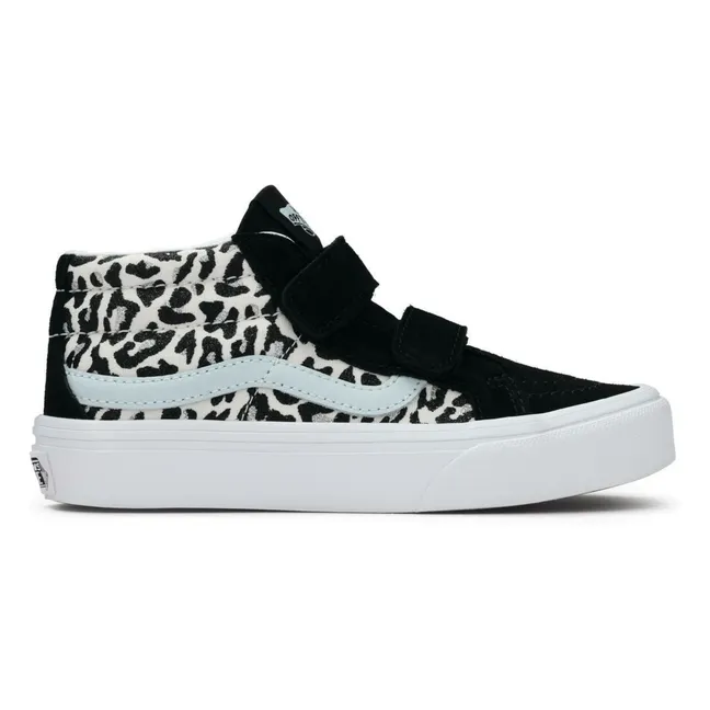 Baskets Scratchs SK8-Mid Reissue V Glitter | Bleu pâle