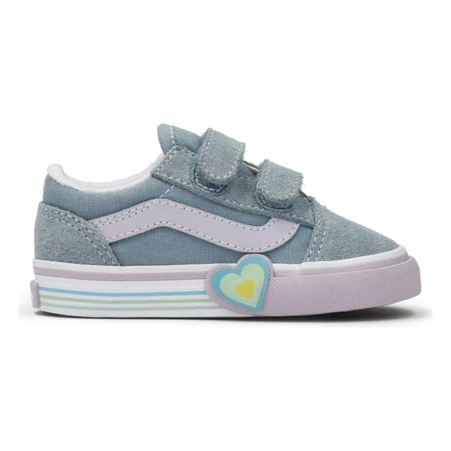 Baskets Scratchs Old Skool V Heart | Bleu gris