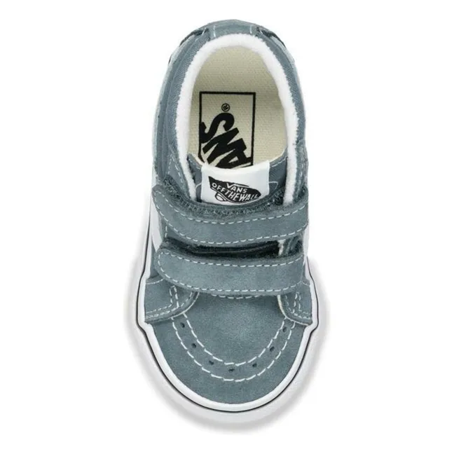 Baskets Scratchs SK8-Mid Reissue V Color Theory | Bleu gris
