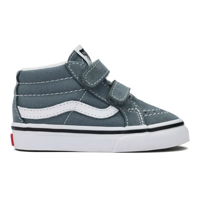 Baskets Scratchs SK8-Mid Reissue V Color Theory | Bleu gris