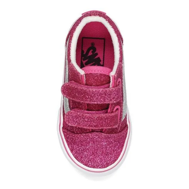 Baskets Scratchs Old Skool Glitter | Rose bonbon
