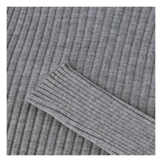 Filao Merino Wool Sweater | Heather grey