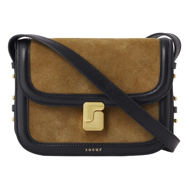 Borsa Bellissima Mini in pelle Bicolore | Bronzo