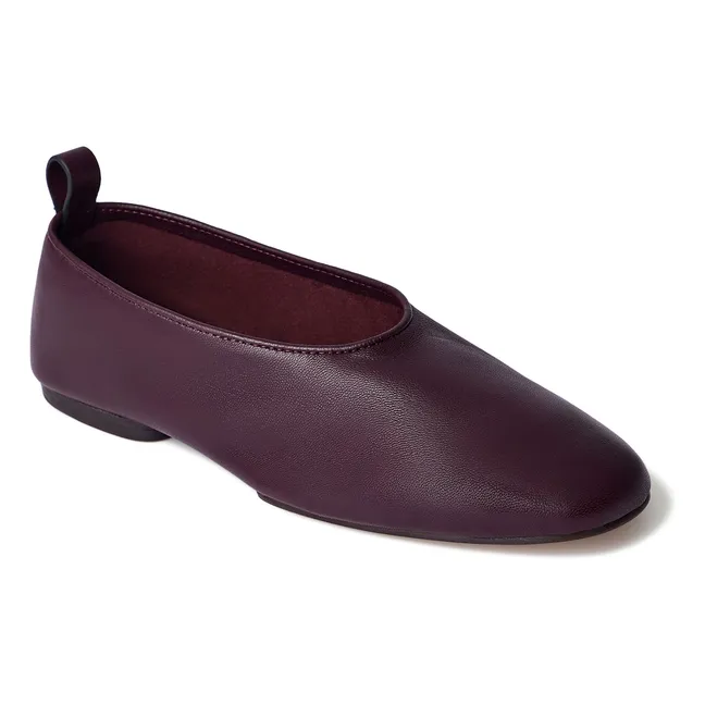 Bala Ballerinas Leather | Lie de vin
