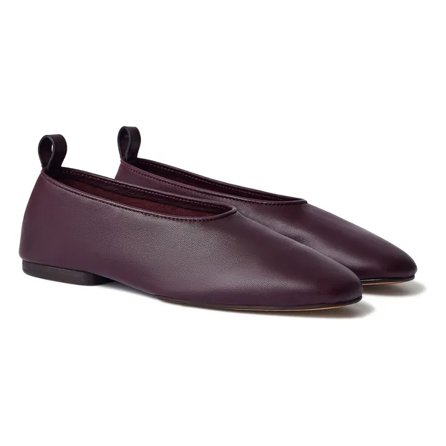 Bala Ballerinas Leather | Lie de vin