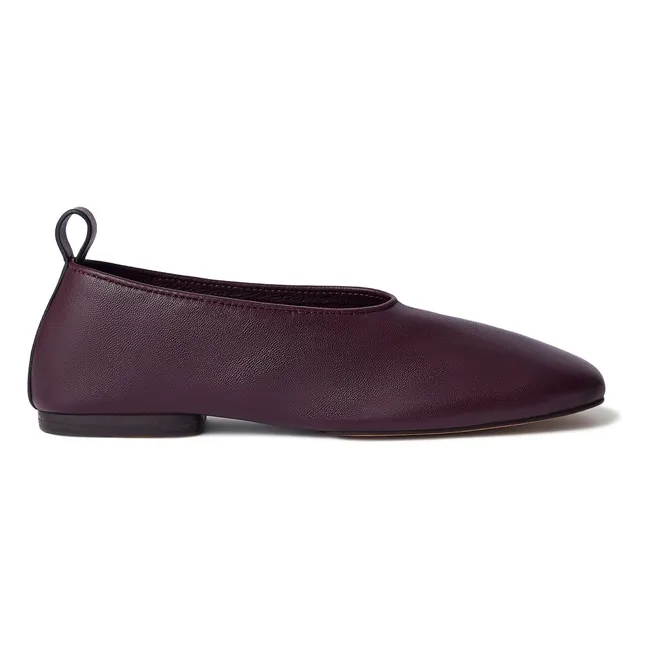 Bala Ballerinas Leather | Lie de vin