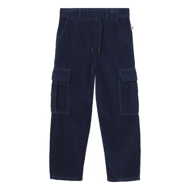 Pantalon Salem Denim Côtelé | Bleu marine
