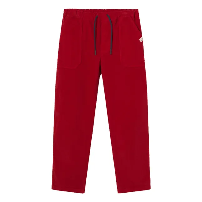 Pantalon Rick Velours Côtelé | Rouge