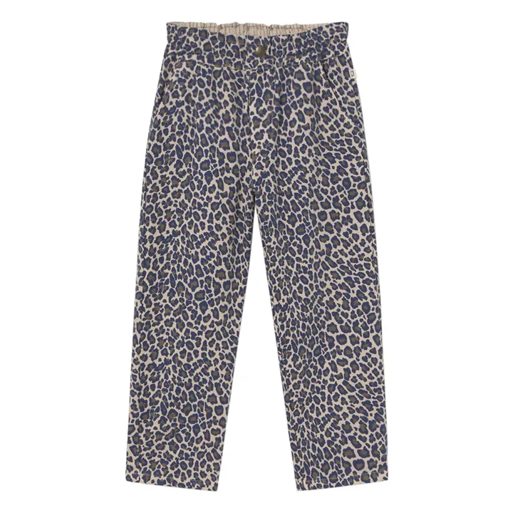 Pantalon Paola Léopard | Beige chiné- Image produit n°0