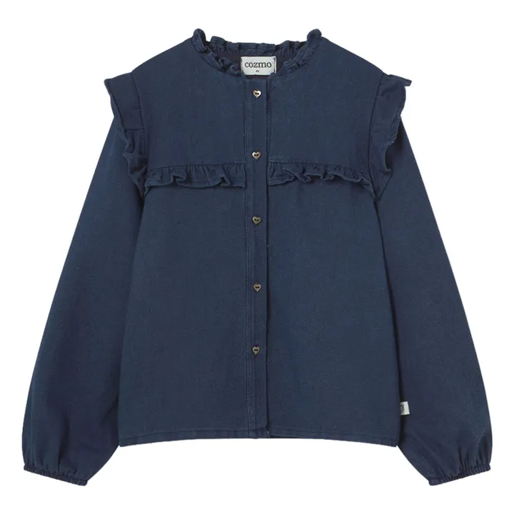 Nicole blouse | Denim- Product image n°0