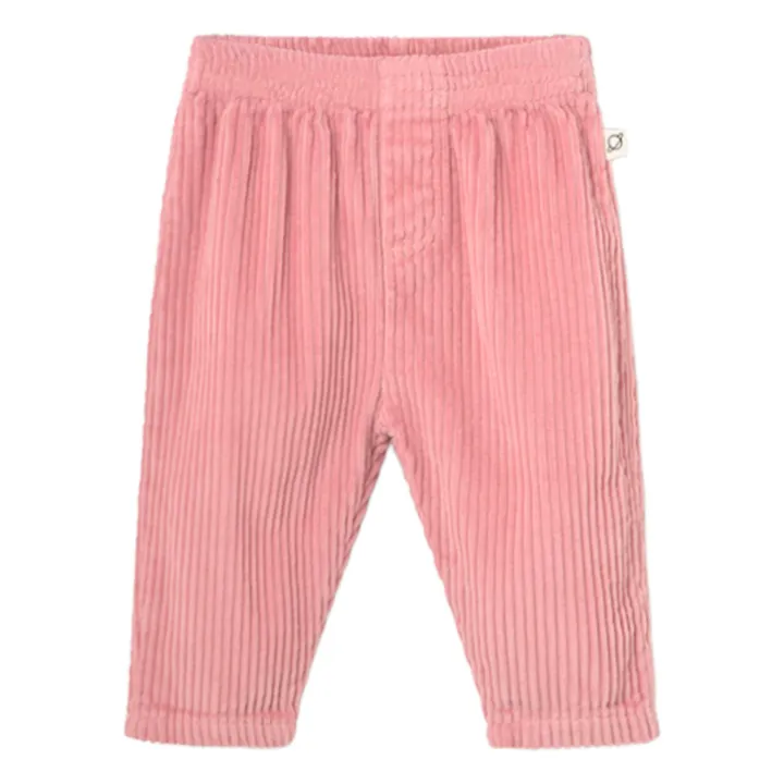 Pantalon Miki Velours Côtelé Coton Bio | Rose- Image produit n°0