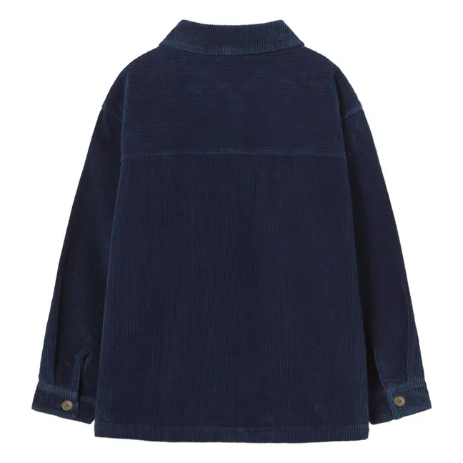 Surchemise Dakar Velours Côtelé | Bleu marine