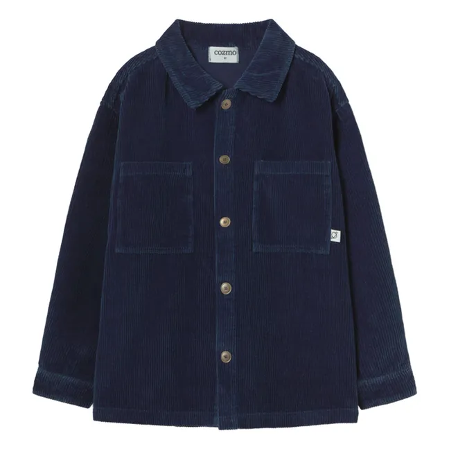 Surchemise Dakar Velours Côtelé | Bleu marine