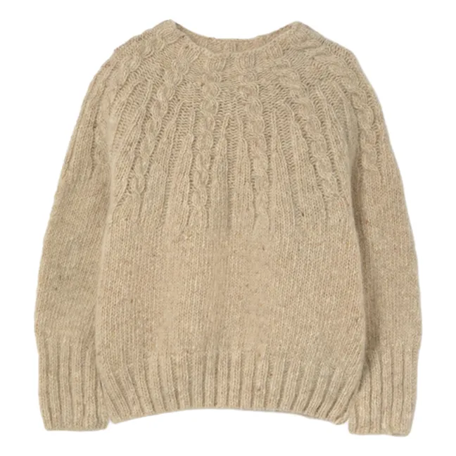 Pull Carmen Baby | Beige chiné