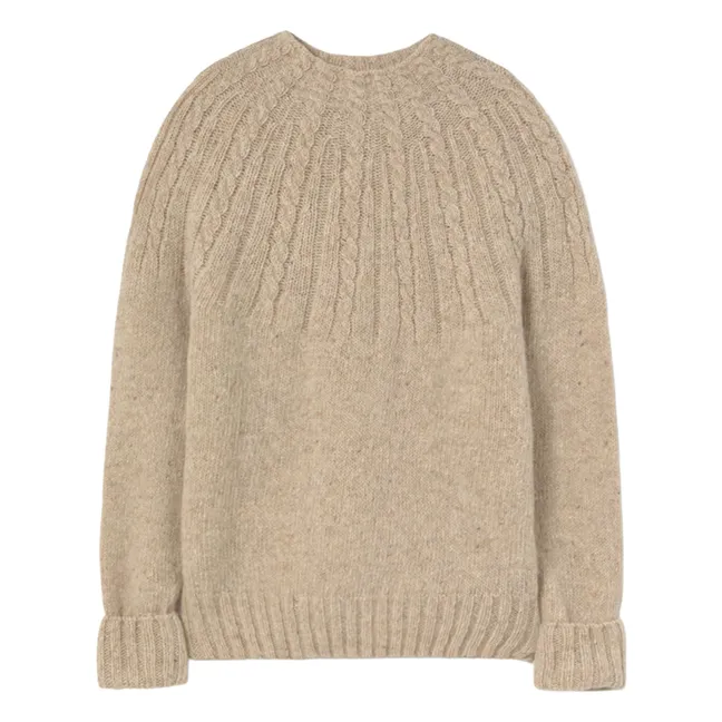 Carmen sweater | Heather beige