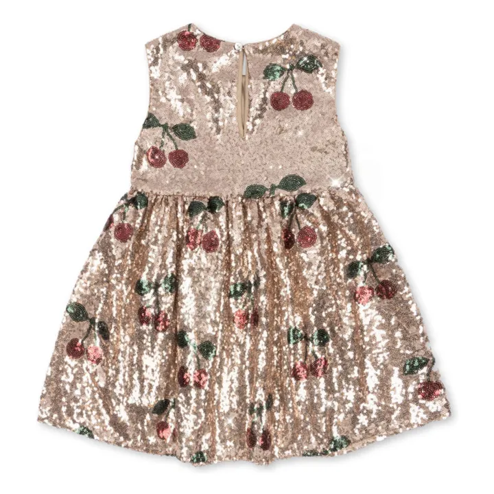 Robe Sequins Starla Cerises | Doré- Image produit n°1