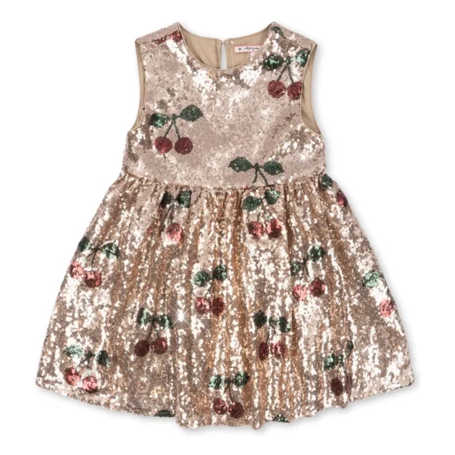 Robe Sequins Starla Cerises | Doré