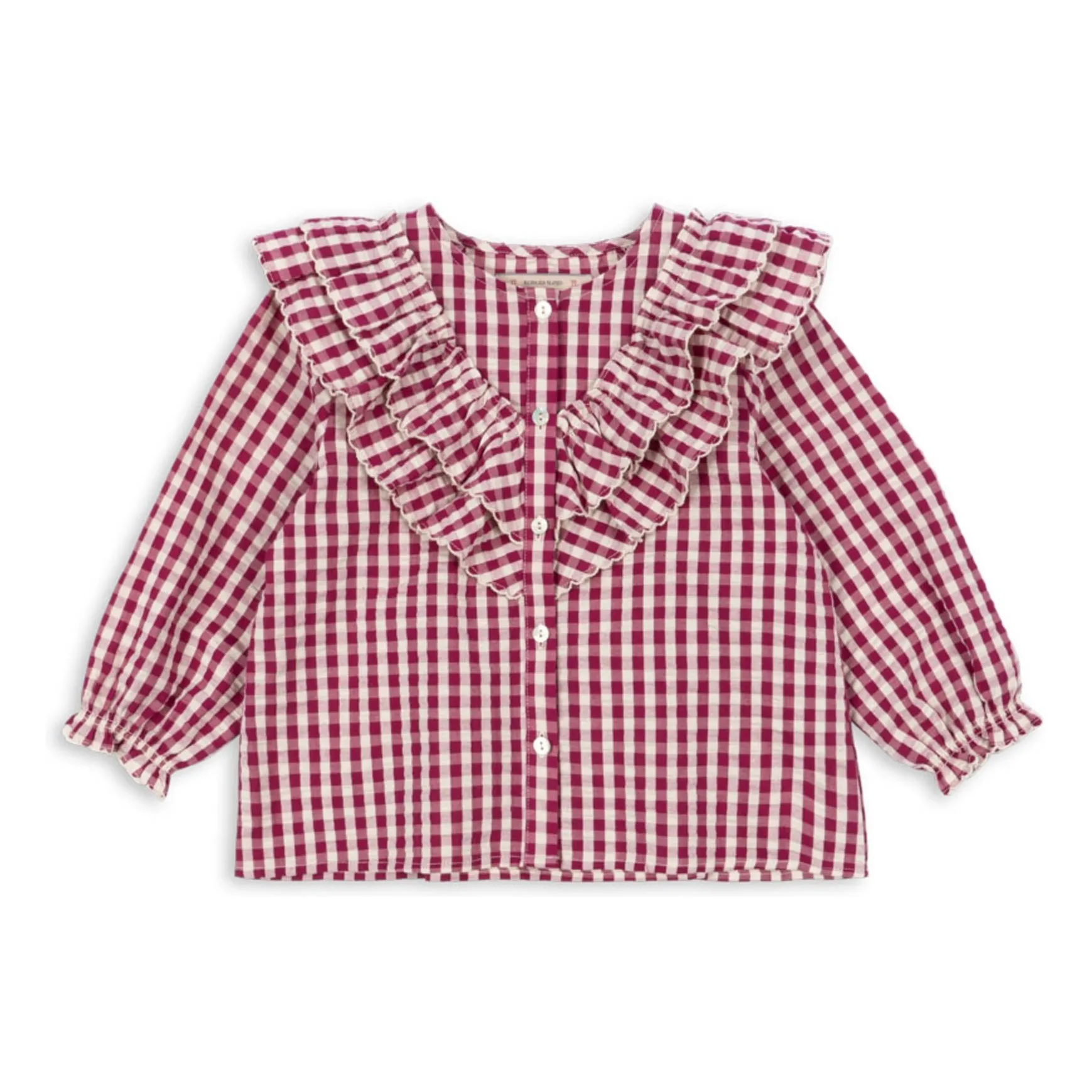 Konges Sløjd Purple Kim Blouse Organic Cotton Check