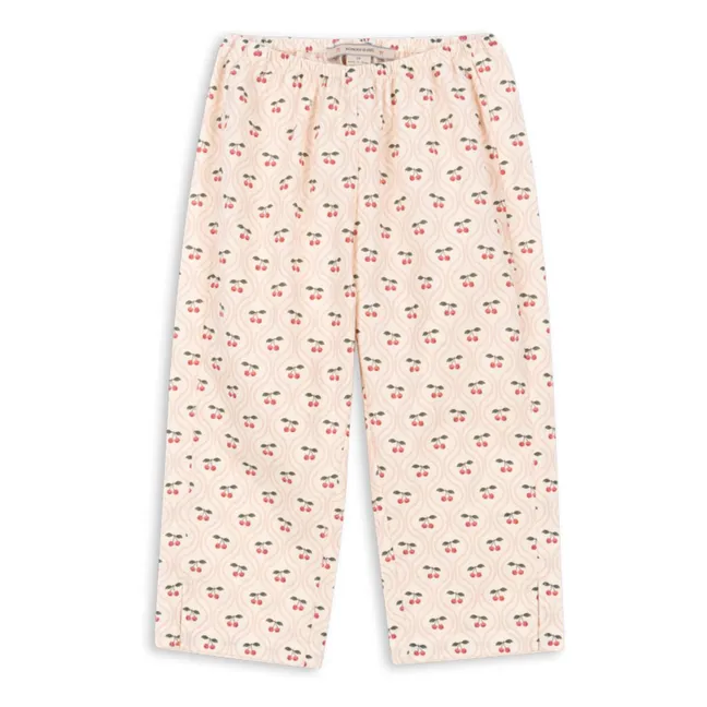 Pantalon Cianna Cerises Coton Bio | Rose pâle