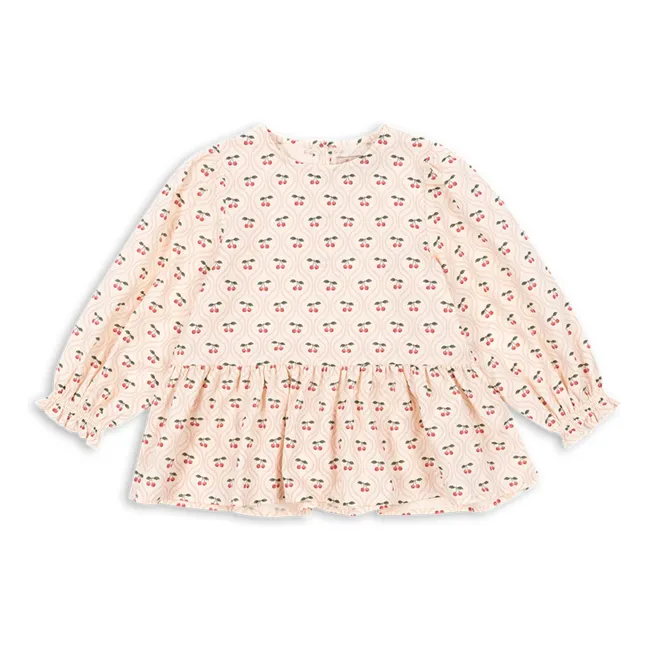 Blouse Cianna Cerises Coton Bio | Rose pâle