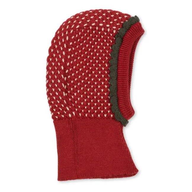 Balaclava Strawberry Merino Wool | Red