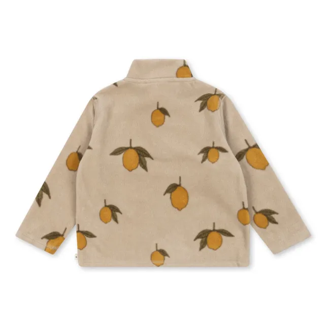 Sweat Polaire Tavi Citrons Fibres Recyclées | Beige