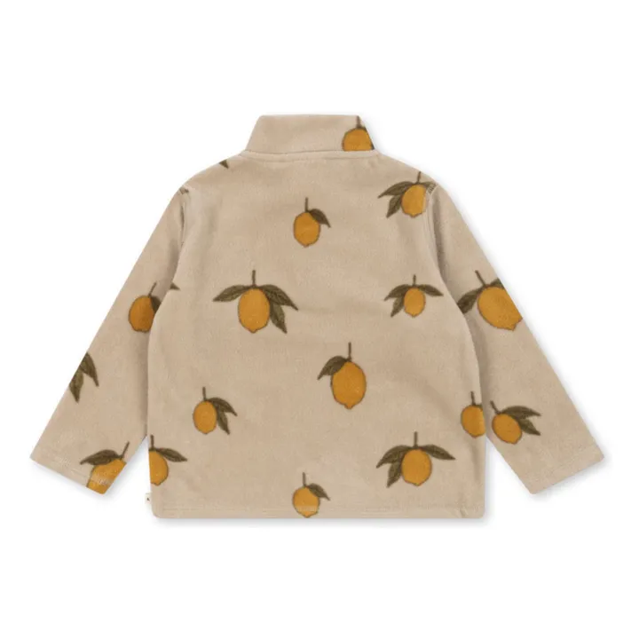 Sweat Polaire Tavi Citrons Fibres Recyclées | Beige- Image produit n°1