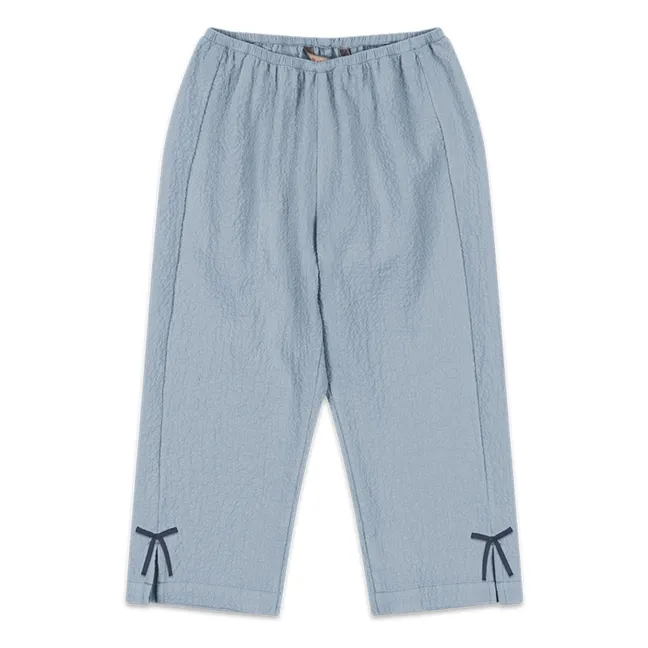 Pantalon Ava Coton Bio | Bleu