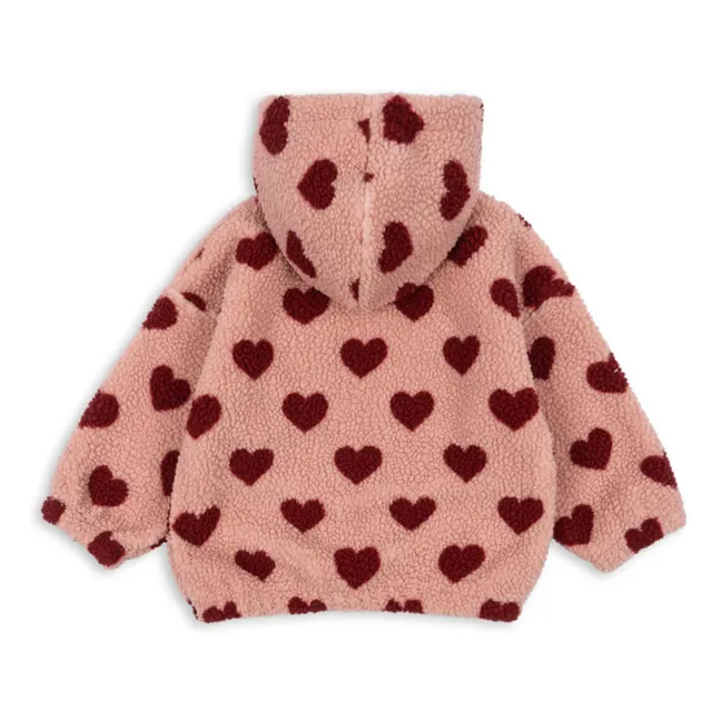 Veste Façon Sherpa Jody Coeurs Fibres Recyclées | Rose