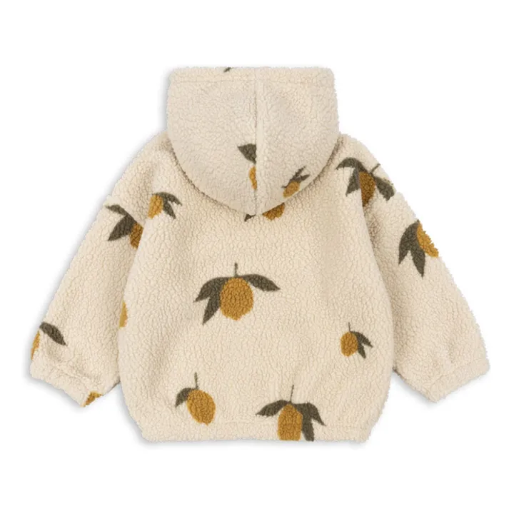 Veste Façon Sherpa Jody Citrons Fibres Recyclées | Beige- Image produit n°1