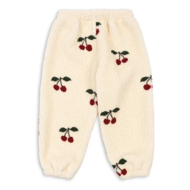 Pantalon Façon Sherpa Jody Cerises Fibres Recyclées | Ecru
