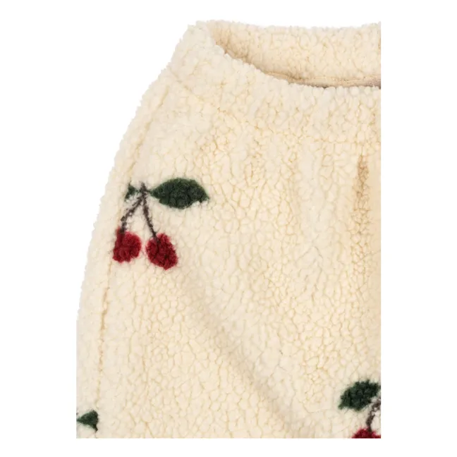 Pantalon Façon Sherpa Jody Cerises Fibres Recyclées | Ecru
