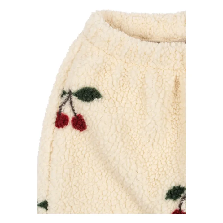 Pantalon Façon Sherpa Jody Cerises Fibres Recyclées | Ecru- Image produit n°2
