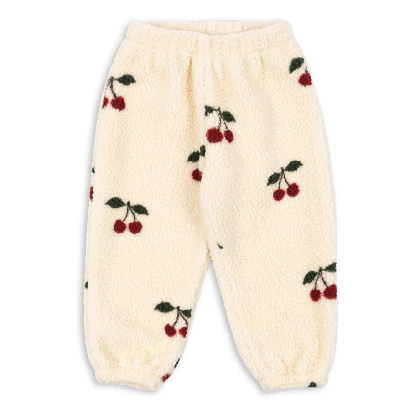 Konges Sløjd Ecru Jody Cerises Recycled Fiber Sherpa Pants