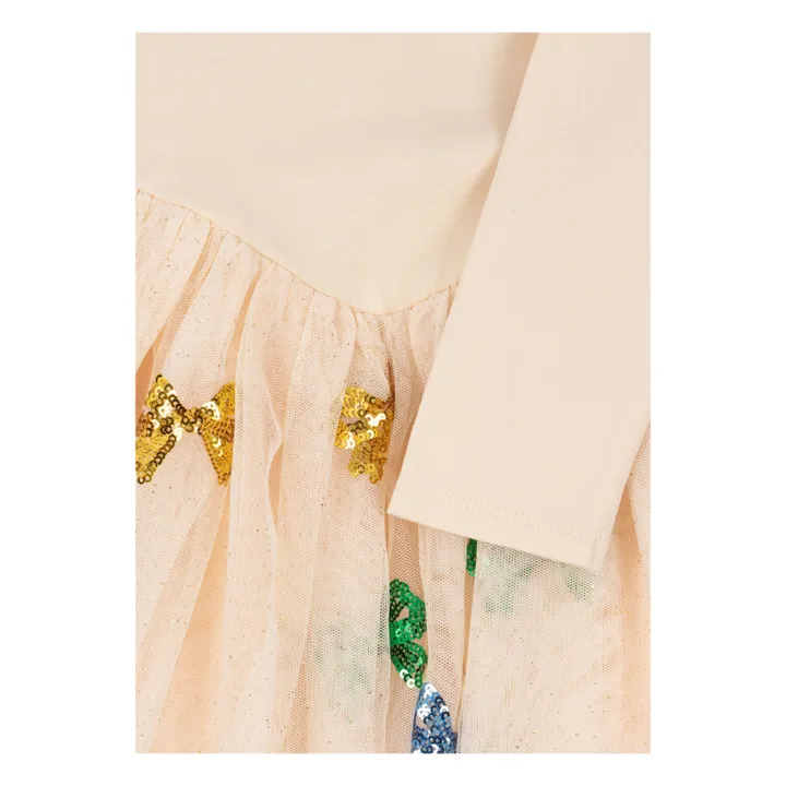Robe Yvonne Tulle | Beige- Image produit n°2