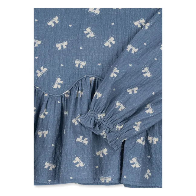 Blouse Vida Coton Bio | Bleu