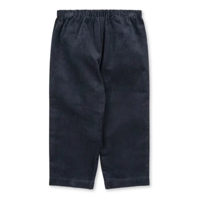 Pantalones de pana de algodón orgánico Sully | Azul Noche