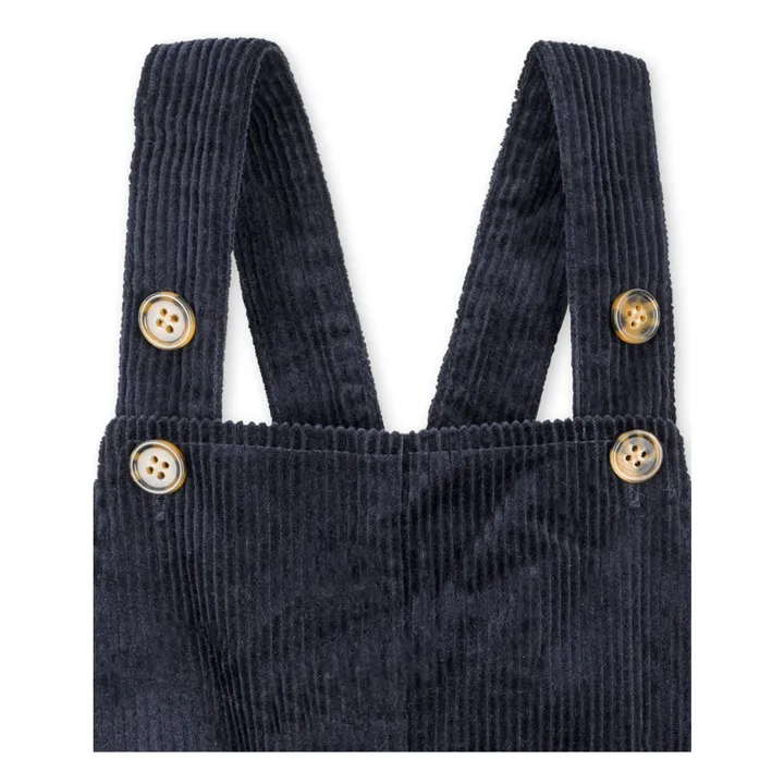 Sully Organic Cotton Corduroy Dungarees | Midnight blue- Product image n°2