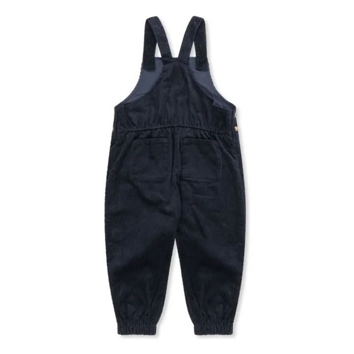 Sully Organic Cotton Corduroy Dungarees | Midnight blue- Product image n°1
