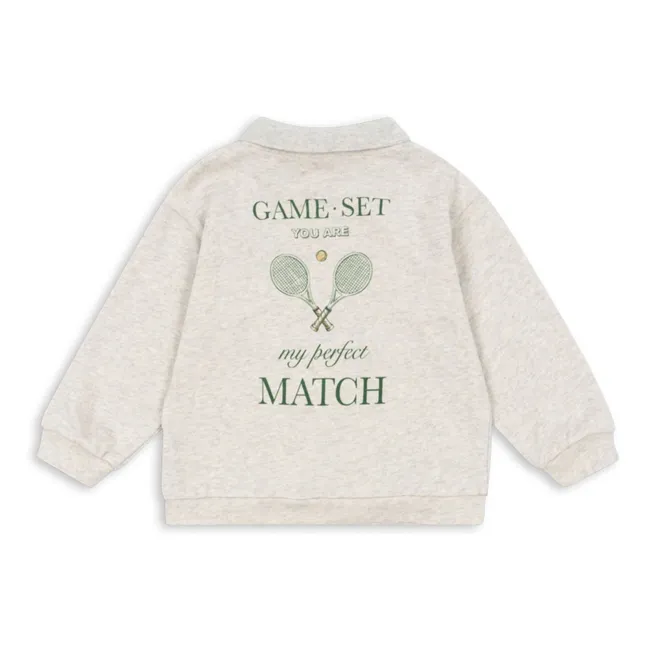 Polo Spotty Coton Bio | Beige chiné