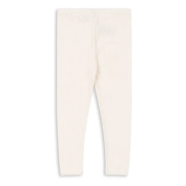 Pantalon Minnie Pointelle Coton Bio  | Ecru
