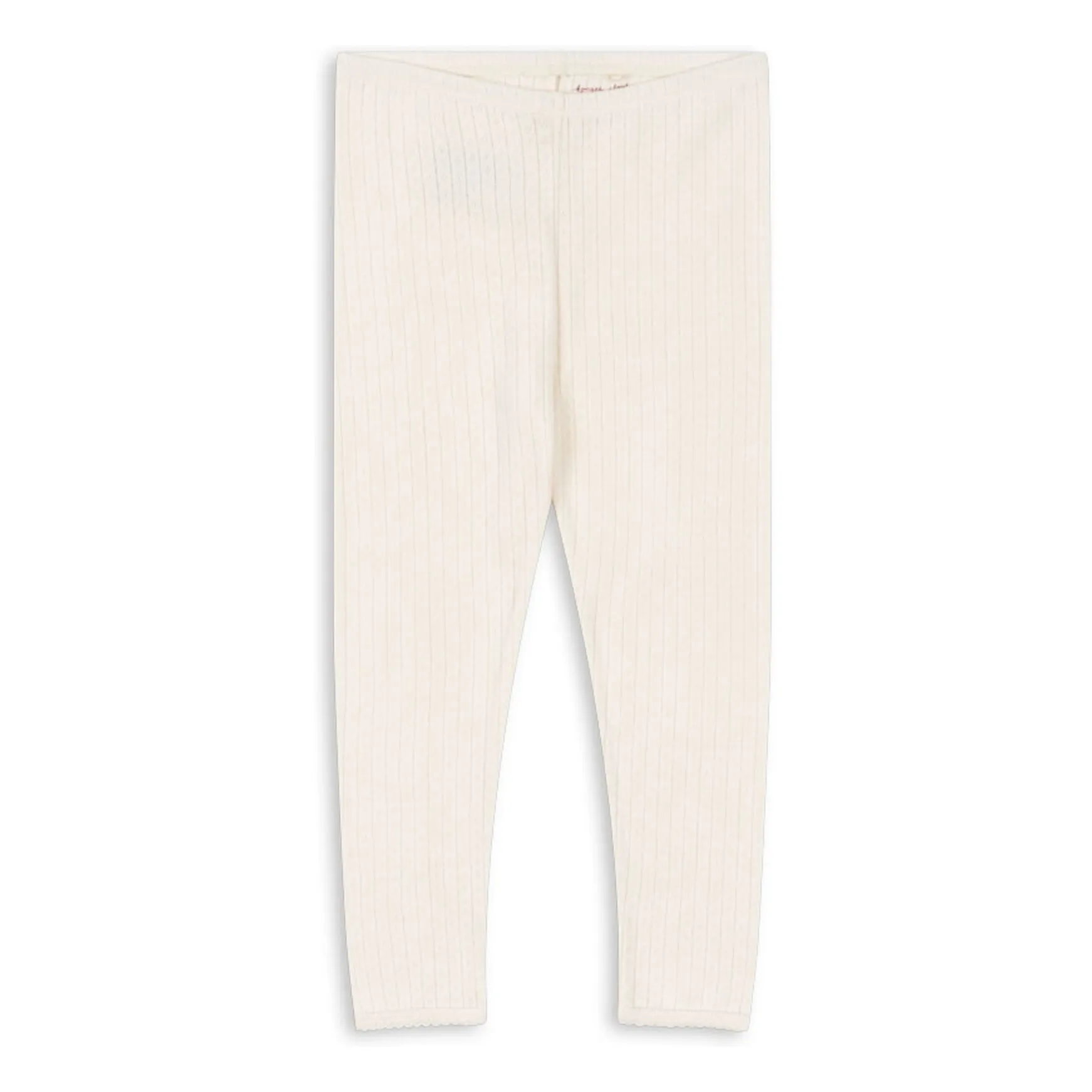 Konges Sløjd Ecru Minnie Pointelle Organic Cotton Pants