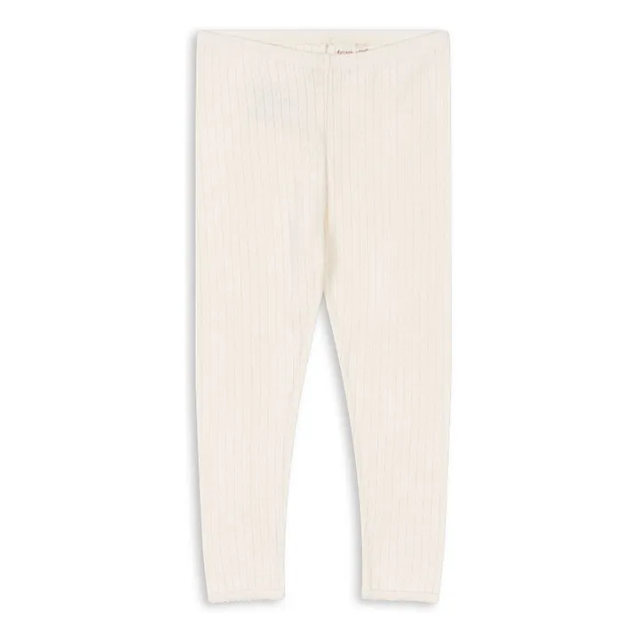 Pantalon Minnie Pointelle Coton Bio  | Ecru- Image produit n°0