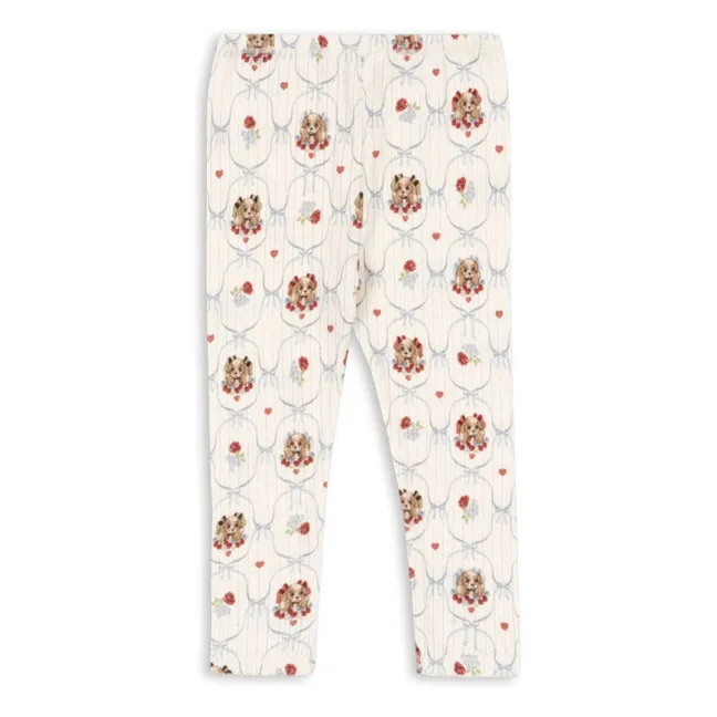 Minnie Dog Pants Pointelle Algodón orgánico  | Crudo