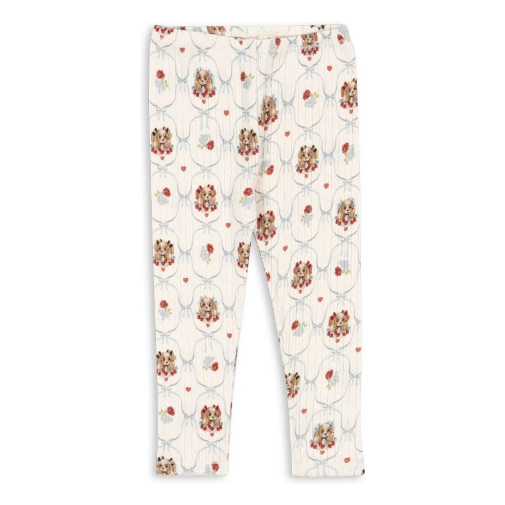 Konges Sløjd Ecru Minnie Dog Pants Pointelle Organic Cotton